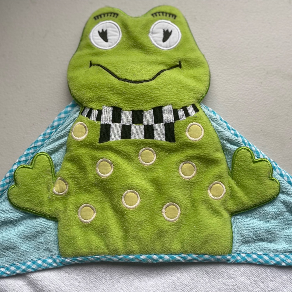 McKenzie-Child infant towel wrap. Super cozy and a designer you love!